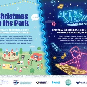 Xmas in park afterglow